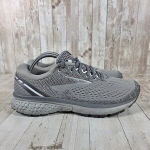 Brooks Ghost 11 Womens Running Shoes Grey Silver 1202771B028 Size 11 B Medium